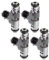QUARKZMAN 4 pcs IPM018 Carburant Injecteur pour Peugeot 206 207 307 1007 1.4L 2003-08