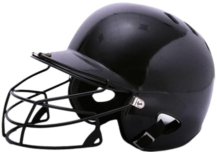 Harilla Casco da Battuta da Baseball con Casco Softball della Guardia della Maschera per la Partita per Il torneo, Nero