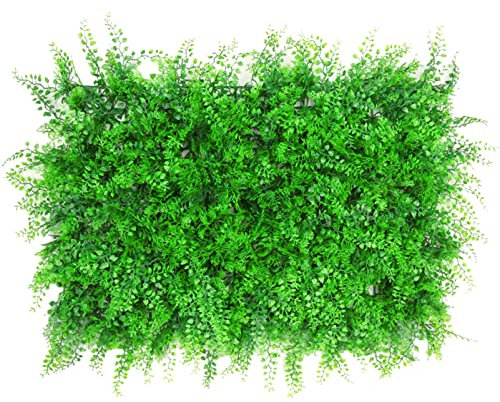 Paneles de césped Artificial para Fondo de Pared, 24 Piezas, Paneles de boj para Pared, Paneles de seto de privacidad de boj sintético Engrosado, decoración para Fiestas, Bodas, jardín, cerc