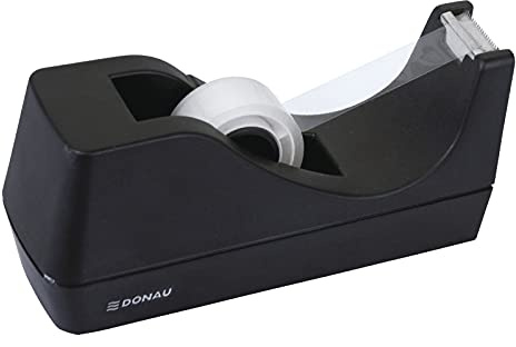 DONAU 7886001PL-01 Tischabroller/Klebebandabroller, schwarz