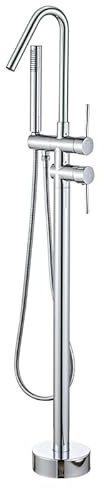 VALAZ Grifo de pie para bañera exenta cromado monomando serie Misuri