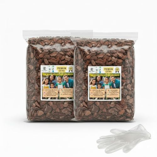 OLD TERRA NATURAL Extrafina. Corteza de Pino Extra para terrarios, Plantas orquideas y Cuidado de Jardin (2, Tamaño Extrafina)