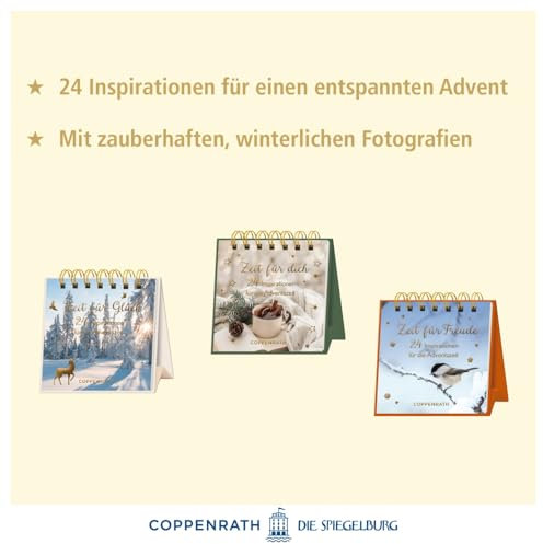 Mini-Tisch-Adventskalender: Zeit für dich / Zeit für Glück / Zeit für Freude; Der Preis gilt pro Stück - Motiv nicht frei wählbar