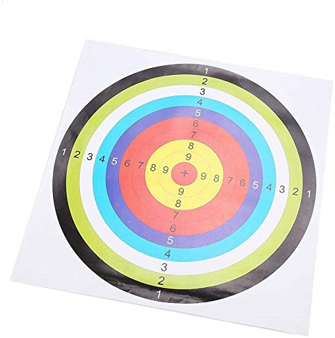 10 Teile Bogenschie?en Zielscheibe Papier f¨¹r Pfeil Bogen Schie?en 42,5 x 42,5 cm - Profi-Training f¨¹r Reckenschuss und Jagd