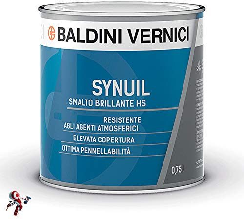 Smalto brillante di alta qualità ed elevata copertura per la protezione Synuil HS Baldini Vernici 750 ml Bianco