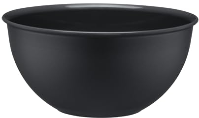 GALICJA MOLLY Bol mélangeur en plastique - Grand bol de cuisson durable - Robuste et fonctionnel - Bol à pâte à levure - 1000 ml - 16 x 16 x 8 cm - Anthracite