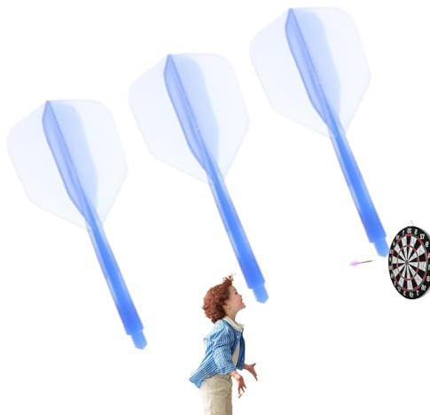 and Shaft, Slim Dart Flights | Volo integrato con 3 alberi per freccette viste stampate, Freccette Freccette, K Flex 4 (per punte in acciaio e punte morbide)
