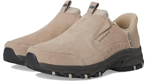 Skechers Herren Hillcrest Cedar Root Hands Free Slip-in Sneaker, Hellbraun, 48.5 EU Weit