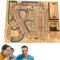 Cribbage Wars Brettspiel,Cribbage Wars Tischspiel,Cribbage-Brettspielset,Cribbage Gesellschaftsspiele mit integriertem Aufbewahrungsfach für Cribbage Klammern,Fallen Spiele für Familien,#1 Stück Holz