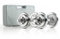 POWER-XTREME 2x 10kg Kurzhanteln 2er Set, Chrom | 30mm | 2x Kurzhantelstange 350mm | verchromte Hantelscheiben 4x 1,25kg & 4x 2,5kg | Griff gerändelt | Hantelset | Kurzhantel-Set