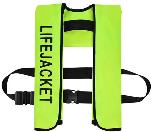 Meenoutt Chaleco inflable automático para adultos PFD, chaleco para deportes acuáticos