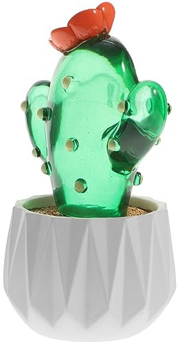 Toyvian Cactus De Bureau en Résine Bonsaï Artificiel Décoratif Pot Plante Ornementale Réaliste pour Intérieur