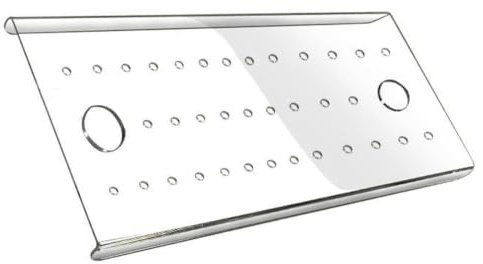 ZDQDMJ Akvariumlock i akryl, ventilationsventil, hoppskydd, kattresistent, skyddar fiskar från rovdjur och hopp | 61x35 6 cm/24x14 tum