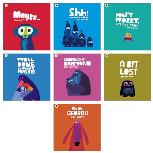 Chris Haughton 7 Books Collection Set (A Bit Lost, Oh No George, Shh We Have a Plan, Don't Worry, Little Crab, Goodnight Everyone, Well Done Mummy Penguin, Maybe...)