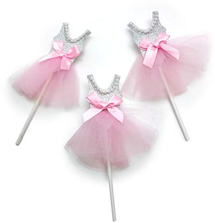 Mopec Pics Pack Ballerina, Fabric, Pink/Grey, 0.5 x 8 x 14 cm, Pack of 5