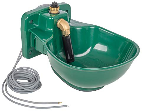 VOSS.farming beheizte Tränke Thermo P25-24V Plus, 72 Watt, 24V, automatisches Thermostat, Spezialkunststoff, Frostschutz Pferd Rind Pferdetränke Rindertränke Selbsttränke