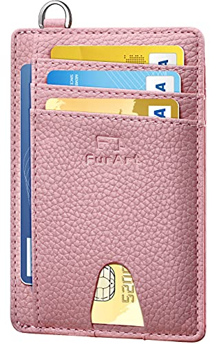 FurArt Schlank Kreditkartenetui,RFID-Blockierung Portemonnaie, Minimalistisch Kreditkarten Kartenetui für Herren und Damen