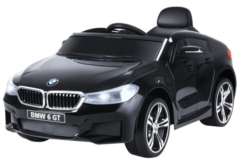 HOMCOM BMW 6GT Licensed Electric Car for Kids, 6V Battery Powered Kids' Electric Ride-on with Remote Control, LED Headlights, Music, for 3-6 Years Old