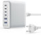 200W USB C Ladegerät Mehrfach, 6-Port GaN III Tech Netzteil PD+QC Schnellladegerät mit 4 USB-C und 2 USB-A, 65W Laptop-Ladegerät Schnelles Laden Adapter für MacBook/iPad/iPhone 16/15/Samsung usw