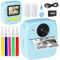 YADODO Appareil Photo Instantané Enfant 1080P Appareil Photo Enfant avec Papier d'impression et Carte 32GB Appareil Photo Numérique Enfant Cadeau pour Filles Garçons 3-12 Ans (Bleu)