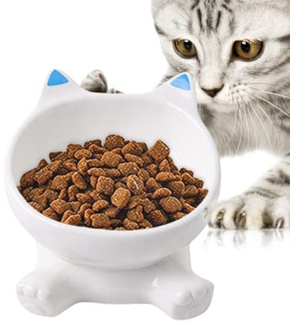 Boles para Gatos | Plato para Comida De Gatos con Orejas De Animal - Plato Reutilizable Antideslizante para Uso Diario y Actividades al Aire Libre