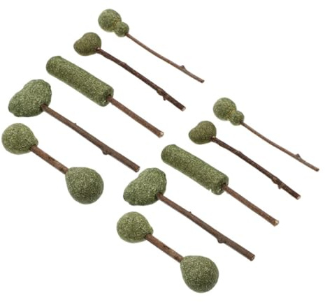 JUMPLAWN Bolas De Gatera y Barra De Cuidado Dental para Gatos, Juguete Masticable Comestible, Pack 10 Piezas, Mezcla De Colores, para Estimular El Juego y Promover La Digestión Gatos Domésticos