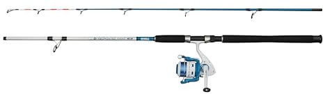 Mitchell Neuron SW II Ensemble Canne et Moulinet Dorade | Ensemble de pêche en mer pour la dorade | Moulinet à 1+1 roulement | Corps en Graphite | Pré-bobiné |4000 | 2,10 m | 60-120 g