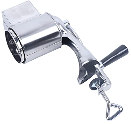 Rallador rotativo para alimentos, molinillo de frutos secos con 5 cuchillas de tambor, juego de herramientas de lijado