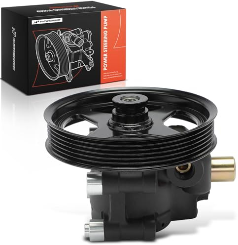 A-Premium Power Steering Pump, with Pulley, Compatible with Ford F-150 2004-2008, Expedition 2003-2006 & Lincoln Mark LT 2006-2008, Navigator 2003-2006, 4.6L 5.4L, Replace # N7120122A1, 2L7Z3A674CARM