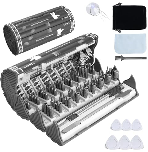 Brightison Set Cacciaviti Precisione Magnetici 139 in 1 - Mini Giraviti Precisione Professionali - Kit Riparazione Portatile Multifunzione Elettricista Cacciaviti per Orologiaio PC