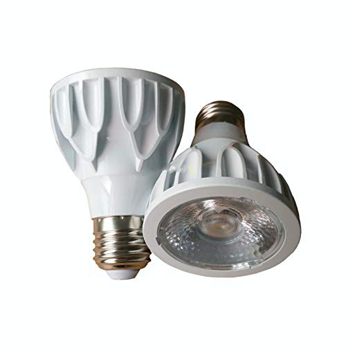 JOLIANE 3 STÜCKE Objekttel COB PAR20 WEIßER Schritte Aluminium PAR LAMP 8W LED Business Beleuchtung Konstante Strom Breitendruck - Warm Mood Lighting(Warm Light)