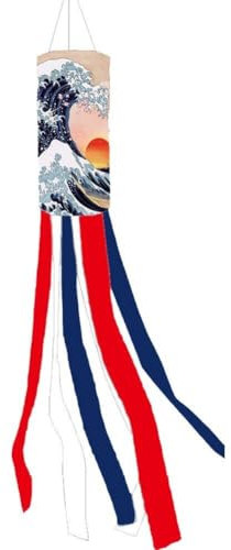 HiyyFloy Manche À Air De Style Japonais, Imperméable, Drapeau De Direction du Vent, Léger, À Suspendre, Carpe Japonaise, pour Restaurant, Jardin