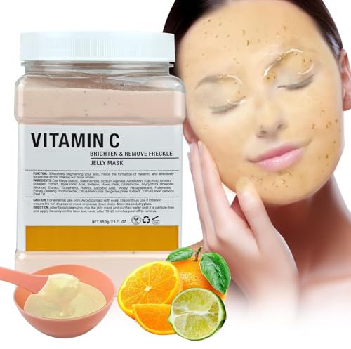 Polvere di Maschera Gelatina per Viso, Maschera in Gelatina Peel-off, Idratante e Nutriente Maschera Peel-Off per Viso, Professionale Maschera in Gelatina per la Cura della Pelle 23 Fl Oz (VC)
