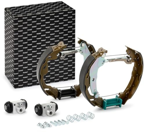 RIDEX 3859B0242 Kit de freins à tambour Arrière avec accessoires avec cylindre de roue avec élément d'ajustage avec levier frein à main Compatible avec OPEL Agila B H08