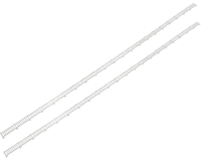 Harilla 2 Piezas de Vallas Decorativas Blancas para maquetas, Accesorios para modelismo, Mini barandilla para Trenes en Miniatura y dioramas, Escala 1:87