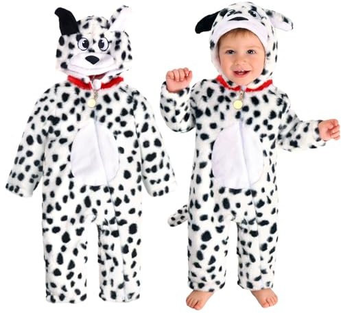 Beipegin Dalmatinerförklädnad, barn, bebis, hundkostym, djur, karneval, halloween, för flickor, pojkar