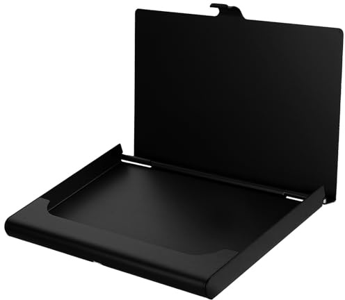 Lurrose Scatola per Biglietti da Visita in Metallo Trasferimento Termico, Custodia Porta Carte Sublimazione in Alluminio Nero, Resistente e Compatta per Uso Ufficio e Tasca Pantaloni