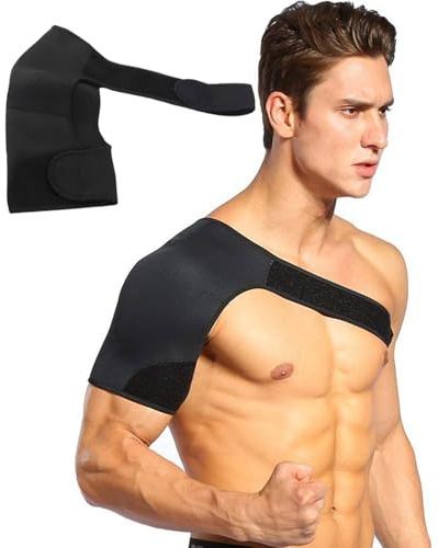 LOZTBUE Tutore spalla Supporto per spalla Fascia da spalla Leggero in Neoprene e Chiusure Regolabile per Protezione spalla Adatto per Spalla Sinistra o Destra