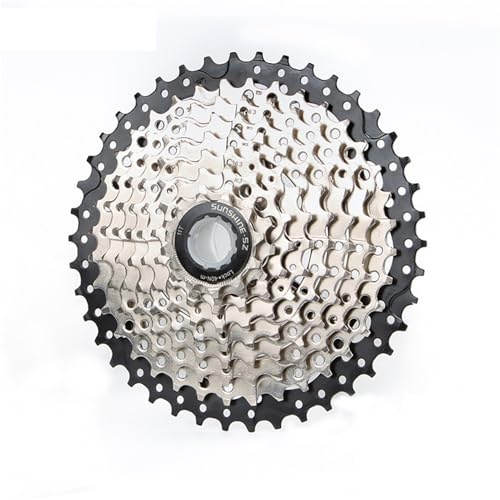 DHJKFU cykelkassett 9-växlad kassett HG 11–30T/32T/34T/36T/40T/42T/46T cykelkassett lämplig för mountainbike (9S 11–42T)