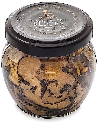TruffleHunter - Tranches de Truffes Noires - Truffes Conservées dans de l'Huile d'Olive Extra Vierge - 80g
