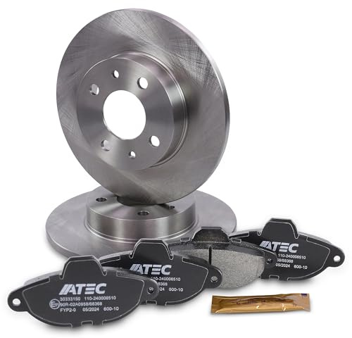 BESTPRICE Set freni asse anteriore incl. dischi freno pieni Ø 240,5 mm + pastiglie freno anteriori