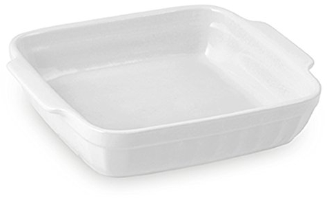 Home Pirofila Quadrata, 20x17x5 cm, Ceramica, Bianco