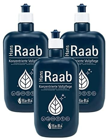 Hans Raab koncentrerad helvård originalset 3 x 500 ml I universalrengöring för hushåll, trädgård och bil I sparsam, mångsidig och hudvänlig I Bra biologiskt nedbrytbar