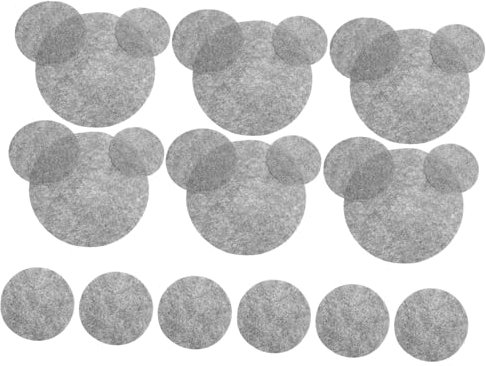 PHENOFICE 24 Piezas Almohadilla De Fieltro Separadores De Platos Protector De Placa De Fieltro Divisor De Olla Protector Divisor De Sartenes Esteras De Placa De Almacenamiento Separador De