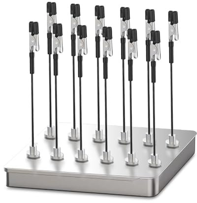 12 pcs 3ème Main, Aide à la Soudure avec Pinces Crocodiles et Base magnétique, multifonctionnelle et réglable, idéale pour la Soudure, Les Circuits imprimés et Le modélisme (Argent)