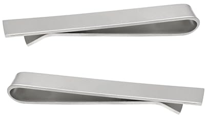 Tie Clip for Men, Tie Clip Tie Pins for Men, Classic Simple Stainless Steel Tie Bar Tie Pin for Wedding Anniversary Business and Daily Life