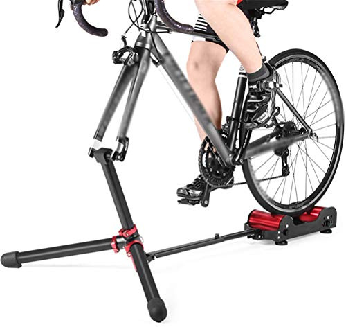 Bike Trainer Stand - Folding Silent Roller Platform for Indoor Cycling, Suitable for Road and Mountain Bikes, Fitness Equipment