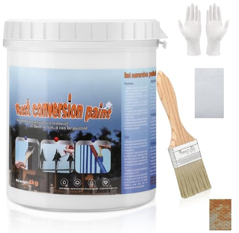 Bmliingchau Rostumwandler 1000ml, Rostumwandler mit Grundierung, Rostentferner Metall, 4-in-1 Grundierung Metall - Rost Entfernen Auto, Verschiedene Metalloberflächen