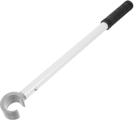 ANDRESLAD Barra Extensible para Persianas de Ventana 0,4 M C Tipo Aluminio y Silicona Gris, Varilla de Tracción Inalámbrica para Abrir y Cerrar Ventanas Corredizas y Toldos, Herramienta