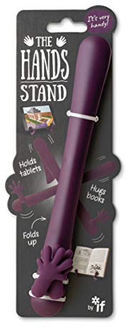 IF The Hands Stand, Hands Free Reading Tablet & Book Holder - Aubergine